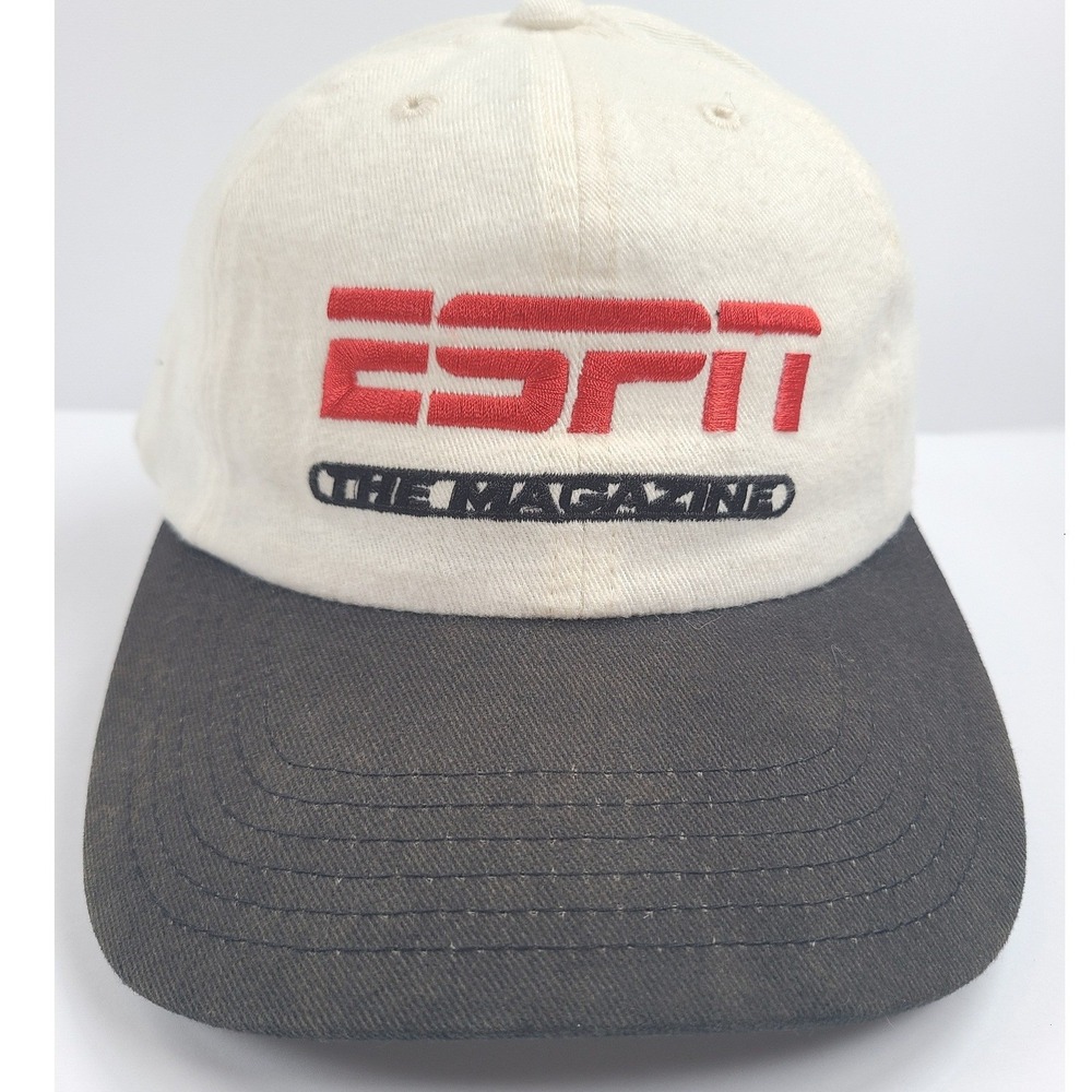 ESPN The Magazine Captiv 8 Vintage‎ 90s Strapback Hat Sports Media Retro Preppy
